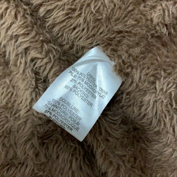 Army style winter coat black fake fur - Picture 4 of 7